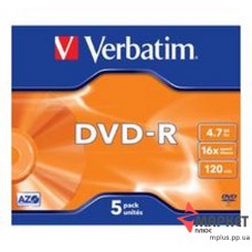 DVD-R Verbatim Matt Silver 16x slim